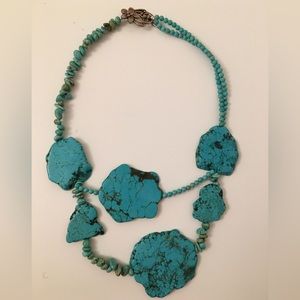 Real turquoise vintage necklace